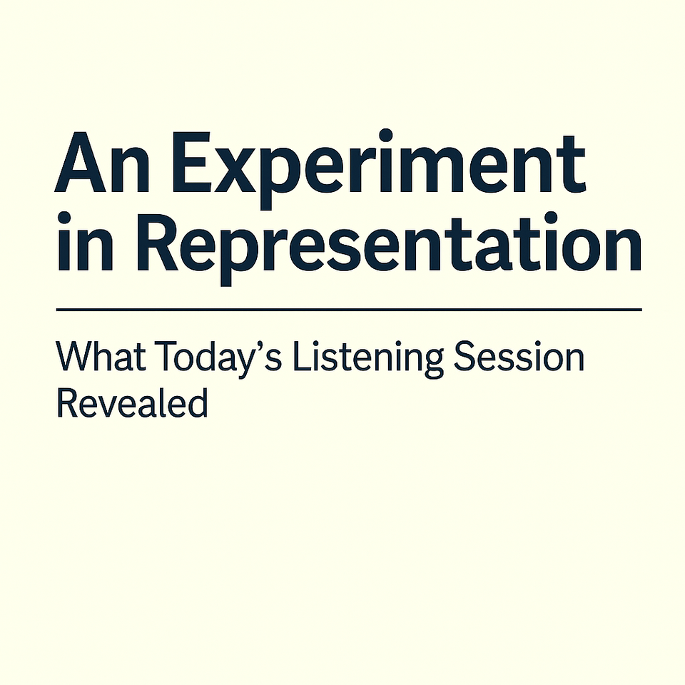 An Experiment in Representation: Reflections on Today’s Listening Session with the NC House Democratic Delegation